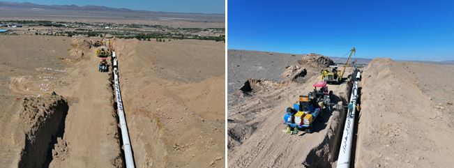 پیشرفت 78 درصدی طرح اضطراری آبرسانی به شهر ساوه